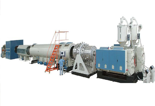 Large diameter HDPE pipe production line