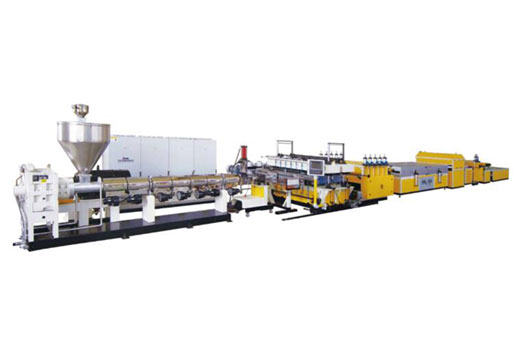 PP hollow grid plate production line